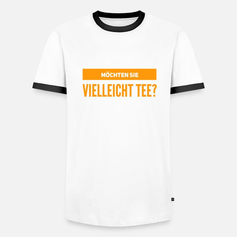 mögen sie Tee? Männer Kontrast-T-Shirt