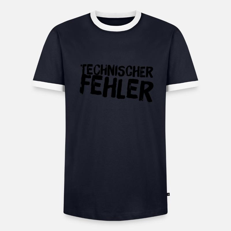 technischer Fehler Männer Kontrast-T-Shirt