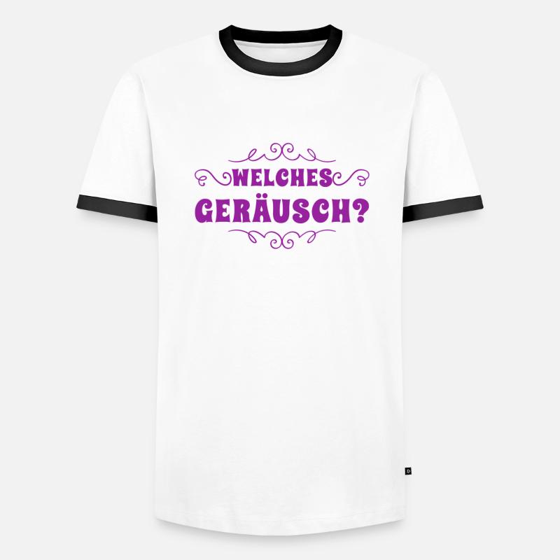 war da ein Geräusch? Männer Kontrast-T-Shirt