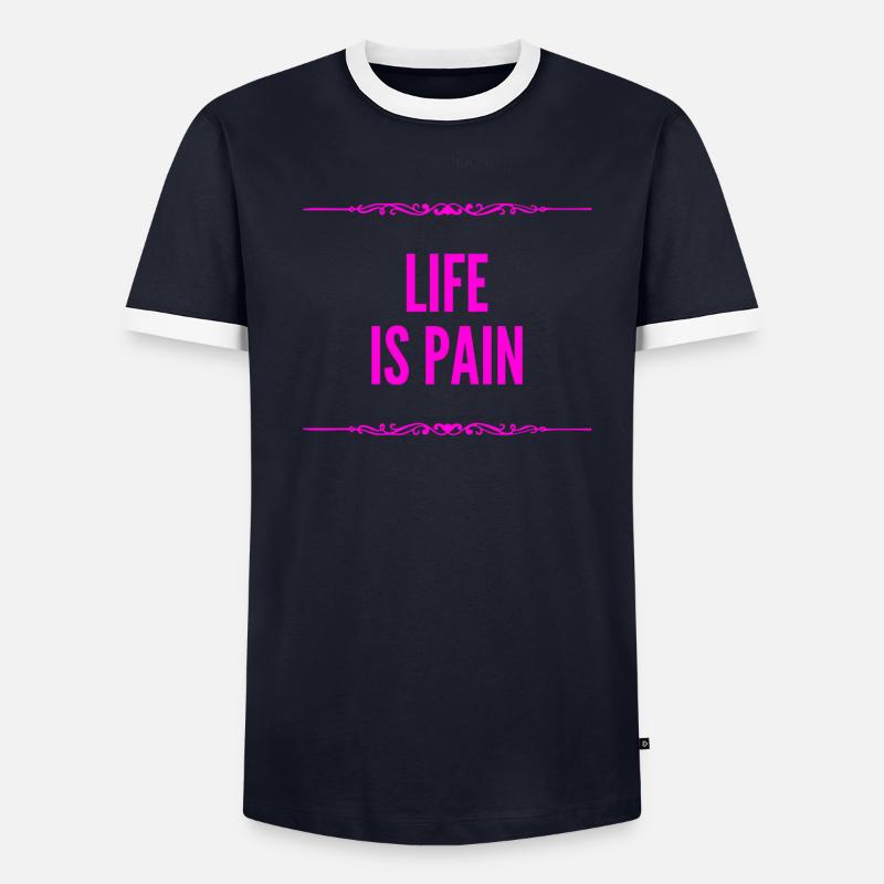so eine Qual Männer Kontrast-T-Shirt