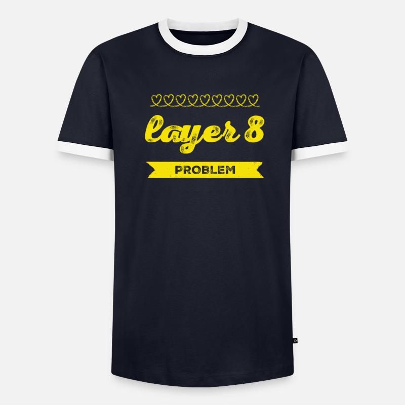 Problem mit Layer 8 - Männer Kontrast-T-Shirt - undefined