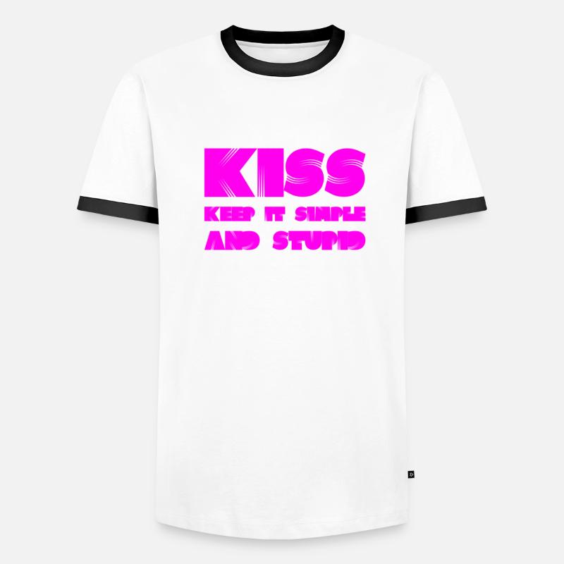Simple, c’est mieux T-shirt contrasté Homme