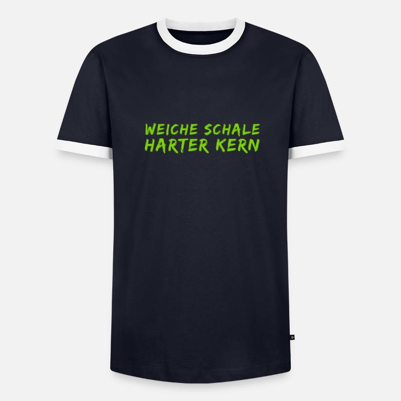 harter Kern Männer Kontrast-T-Shirt