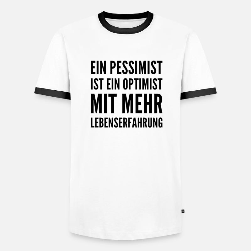 ich bin ein pessimistischer Optimist Männer Kontrast-T-Shirt