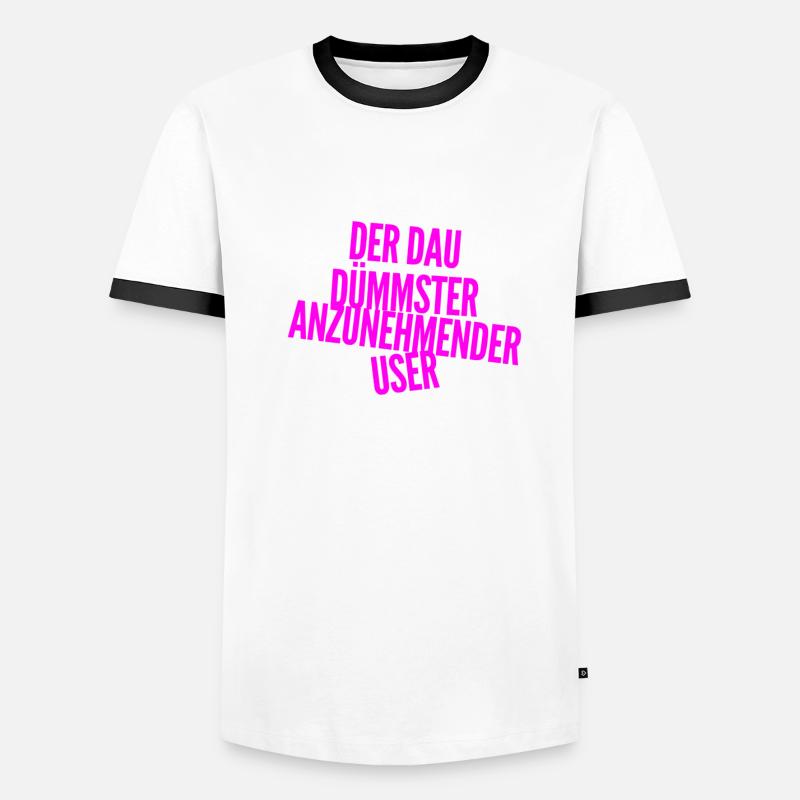 ich bin ein DAU Männer Kontrast-T-Shirt