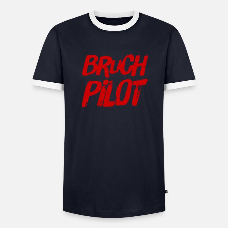 ich bin gerne ein Bruchpilot - Männer Kontrast-T-Shirt - undefined