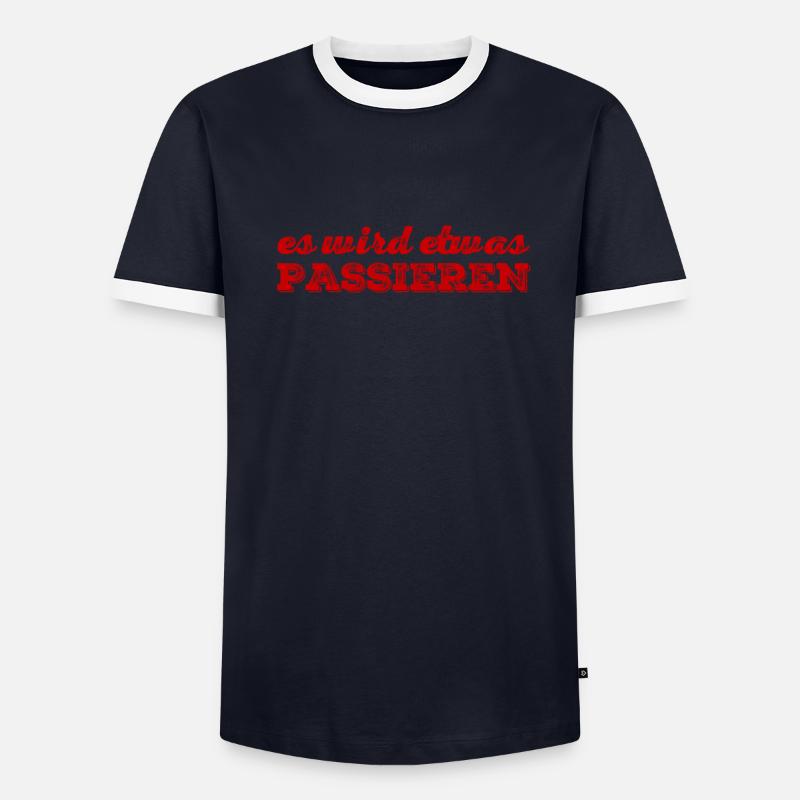 Quelque chose arrive T-shirt contrasté Homme