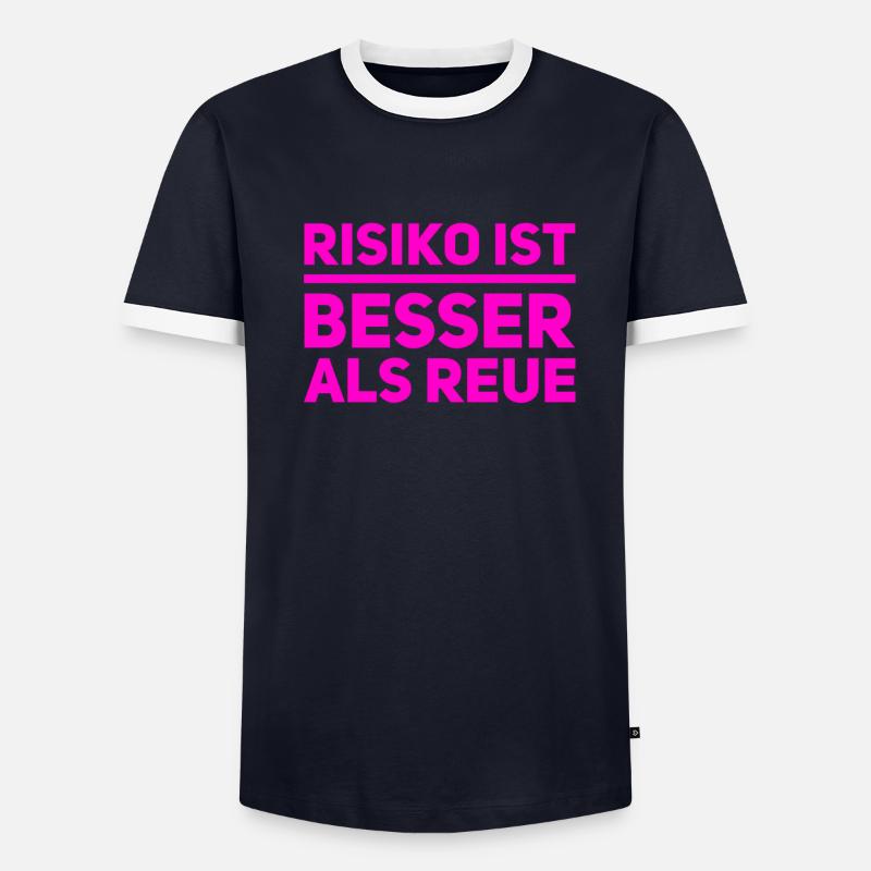 Le risque est toujours possible T-shirt contrasté Homme