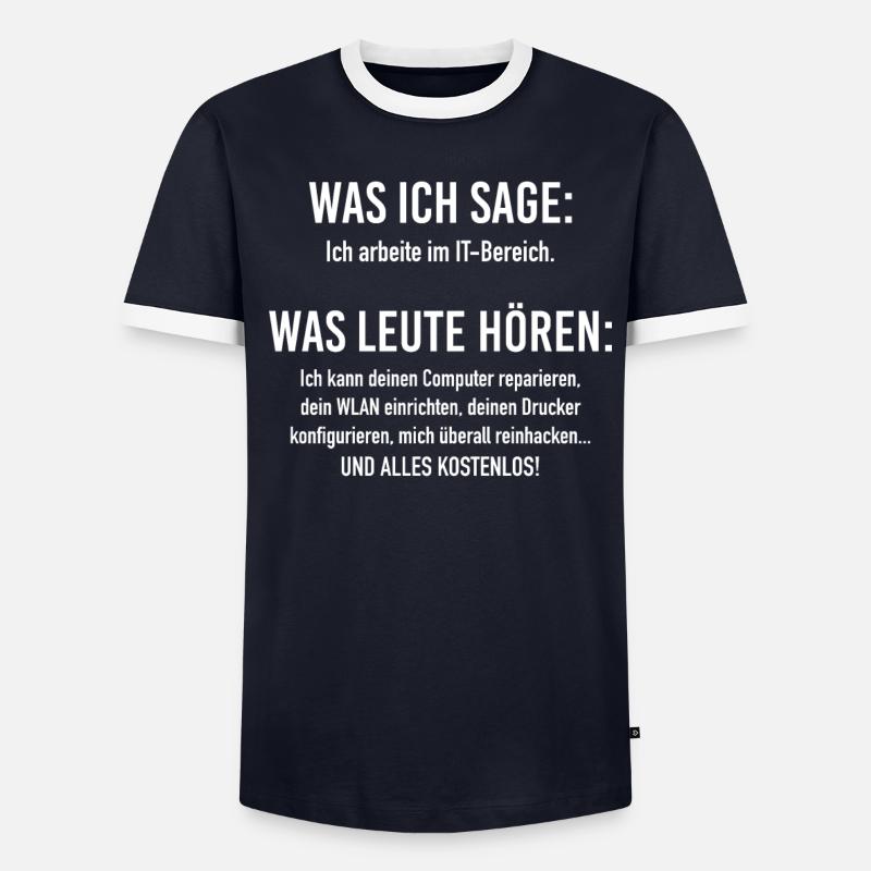 IT-Bereich Informatiker Programmierer IT-Spruch - Männer Kontrast-T-Shirt - undefined