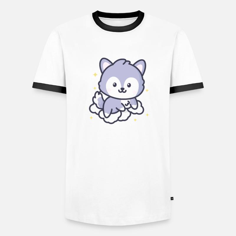 Ich bin großartig, also bin ich ein Wolf Männer Kontrast-T-Shirt