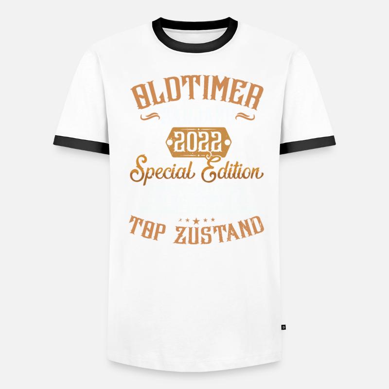 Oldtimer im Ruhestand 2022 Rentner Oldtimer T-shirt contrasté Homme