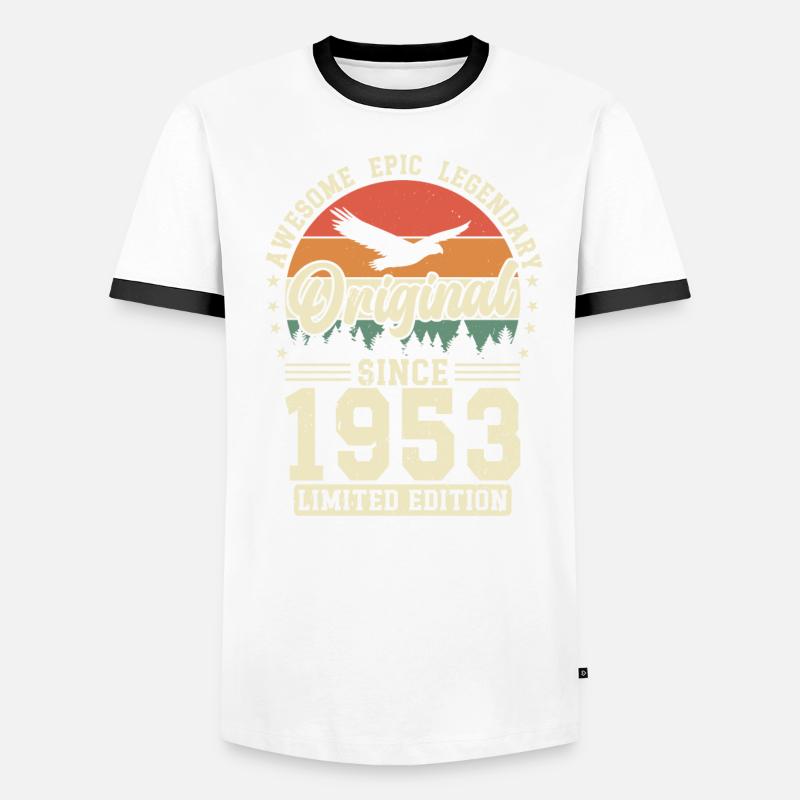 1953: Timeless Elegance Men's Ringer Shirt