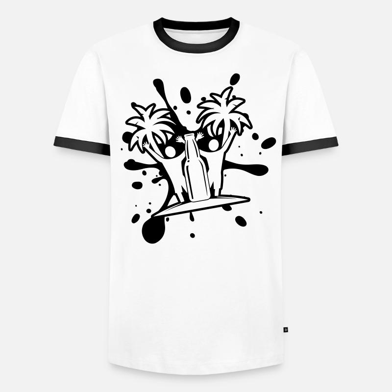 Drinking Beach Party Men's Ringer Shirt
