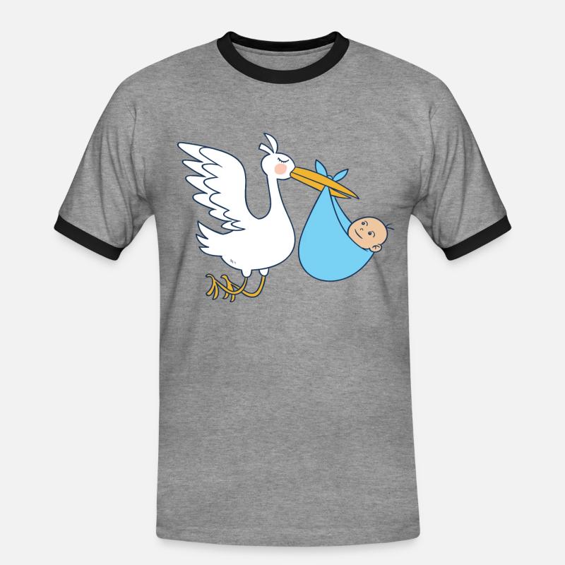 Gaver til jordemødre | Jordemoder jordemoder - Herre kontrast-T-shirt - grå meleret/sort