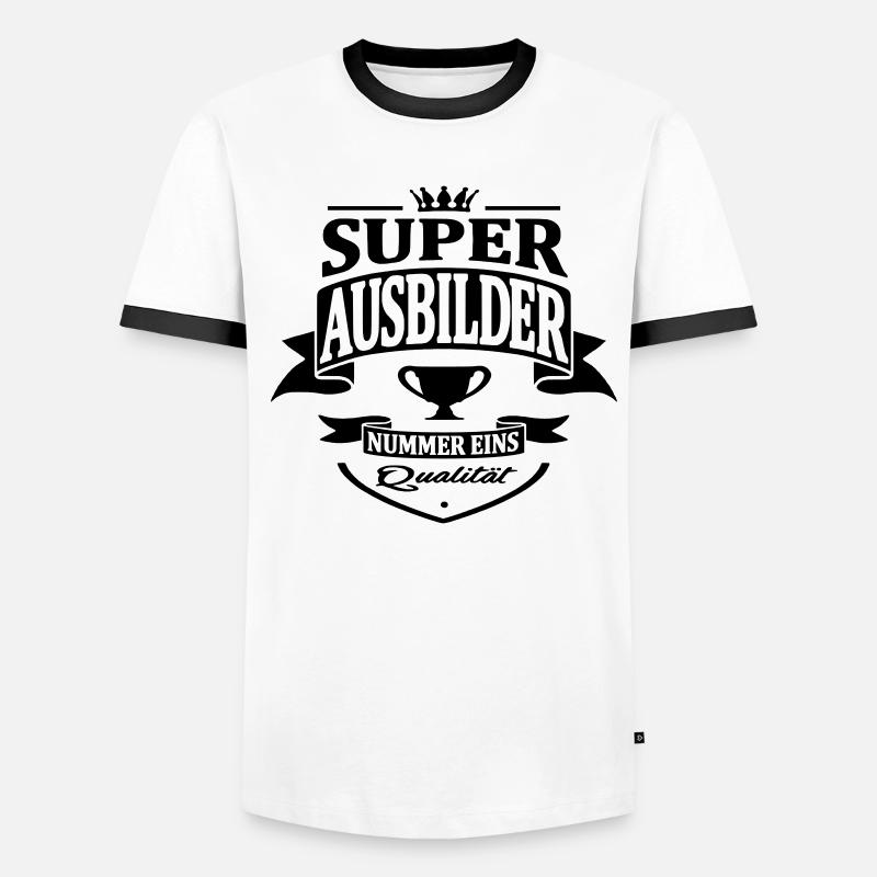 ausbilder nummer eins Männer Kontrast-T-Shirt