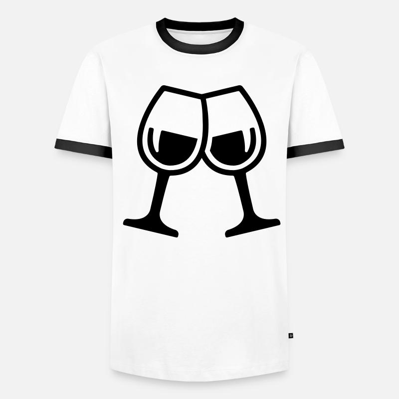 Wine glasses Men's Ringer Shirt