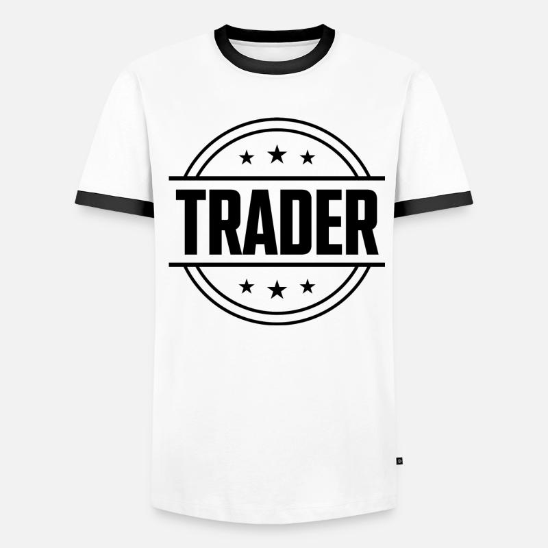 Trader Beruf Männer Kontrast-T-Shirt