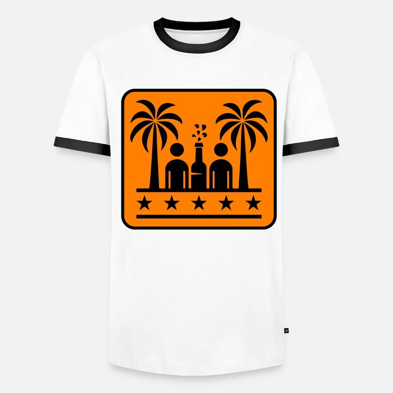 Drinking Beach Party Men's Ringer Shirt