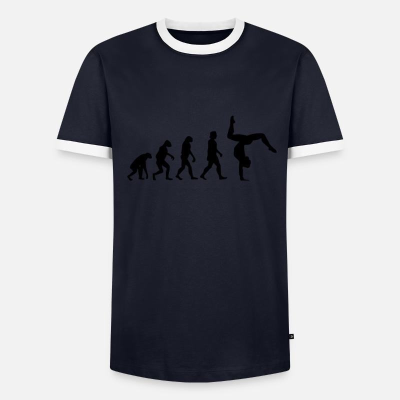 Evolution du poirier de gymnastique T-shirt contrasté Homme
