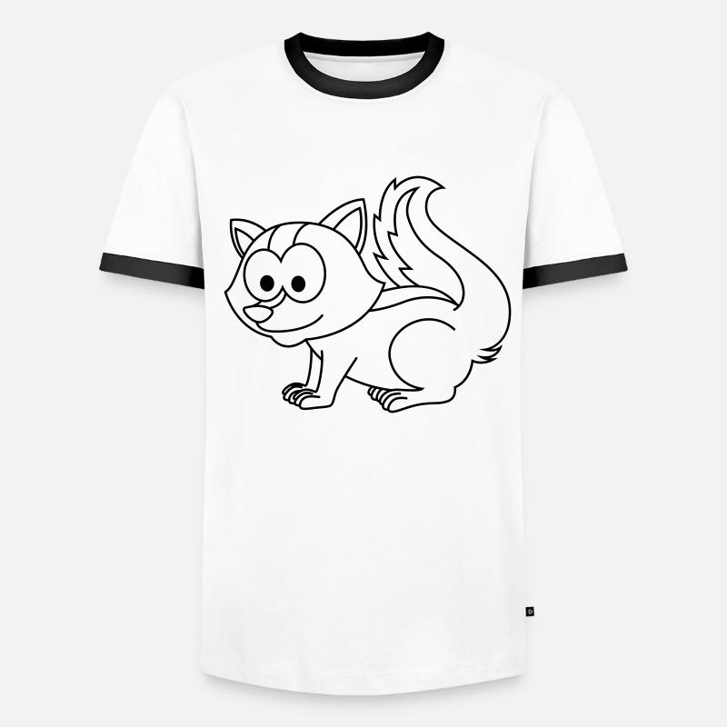 Stinker Comic Tier Männer Kontrast-T-Shirt
