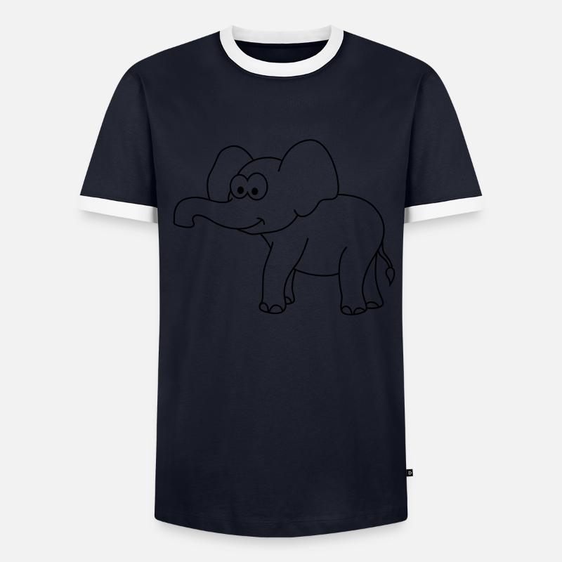 Elephant Comic - Men's Ringer Shirt - undefined