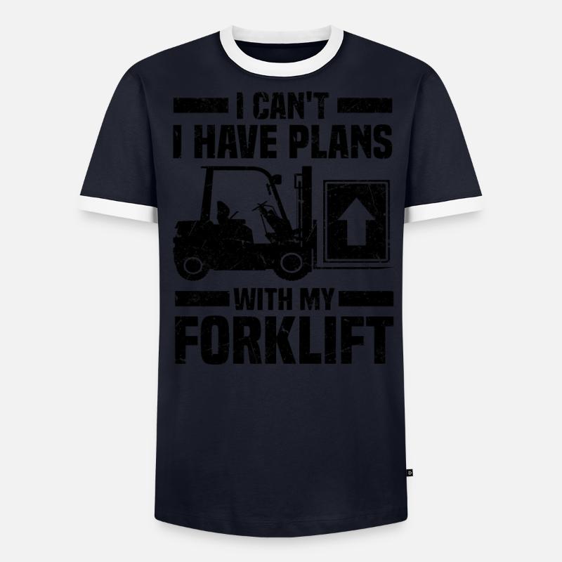 Gabelstaplerfahrer | Gabelstapler Beruf Geschenke - Männer Kontrast-T-Shirt - undefined