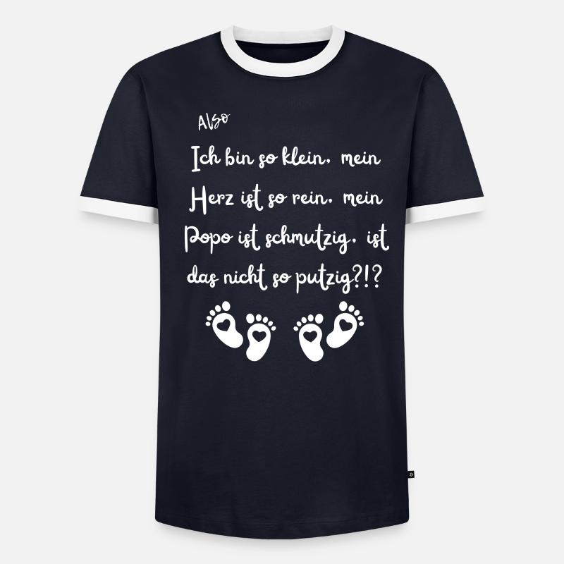 Ich bin so klein. - Männer Kontrast-T-Shirt - undefined