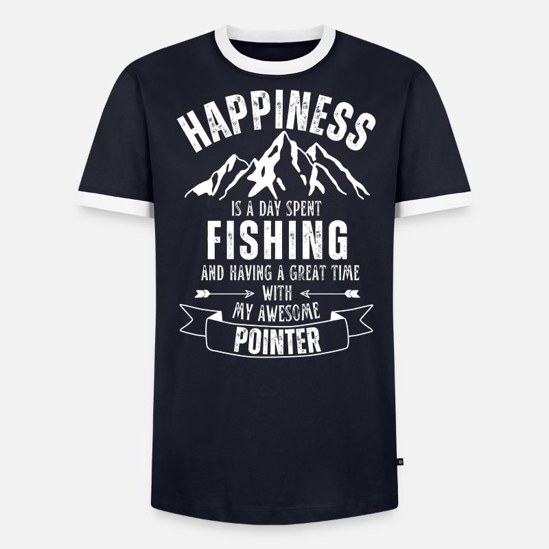 Fishing and Pointer Men's Ringer Shirt