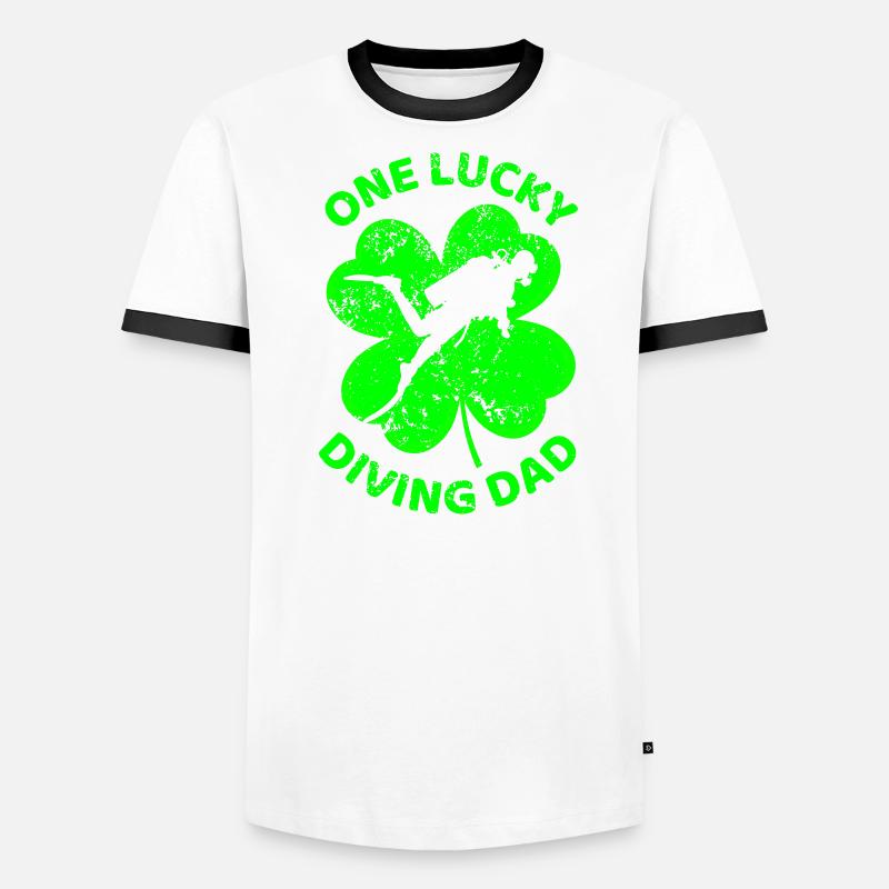 Plongée dans le trèfle de la Saint-Patrick T-shirt contrasté Homme