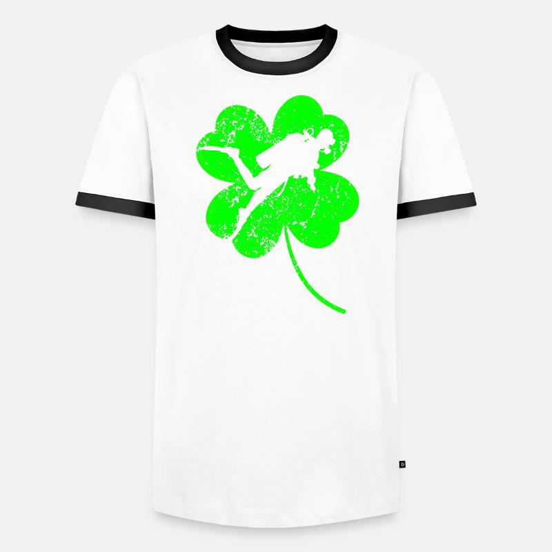 Plongée dans le trèfle de la Saint-Patrick T-shirt contrasté Homme