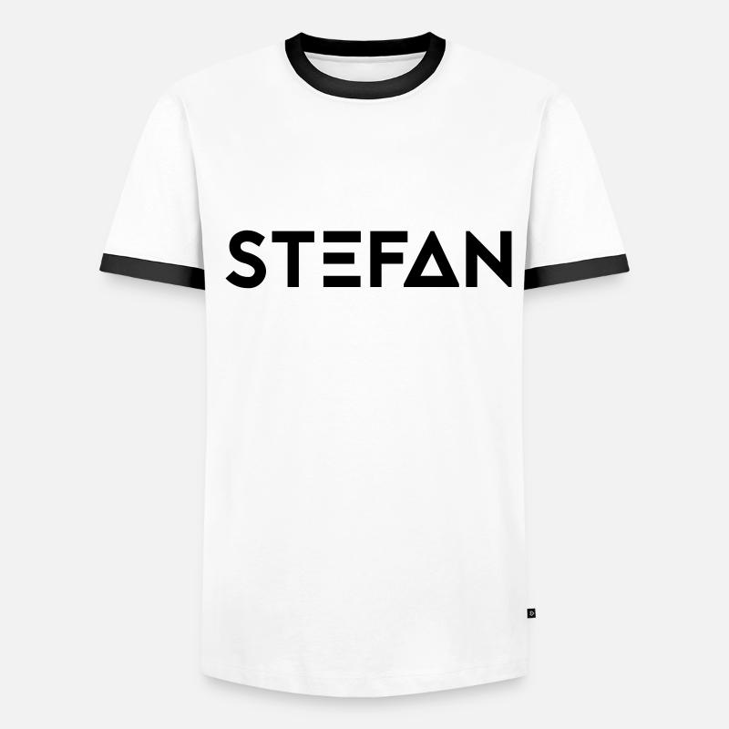 First name Stefan Men's Ringer Shirt