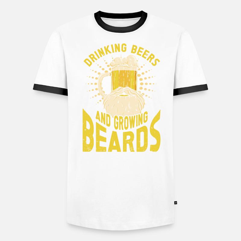 Drinking beer and growing beards Beard Men's Ringer Shirt