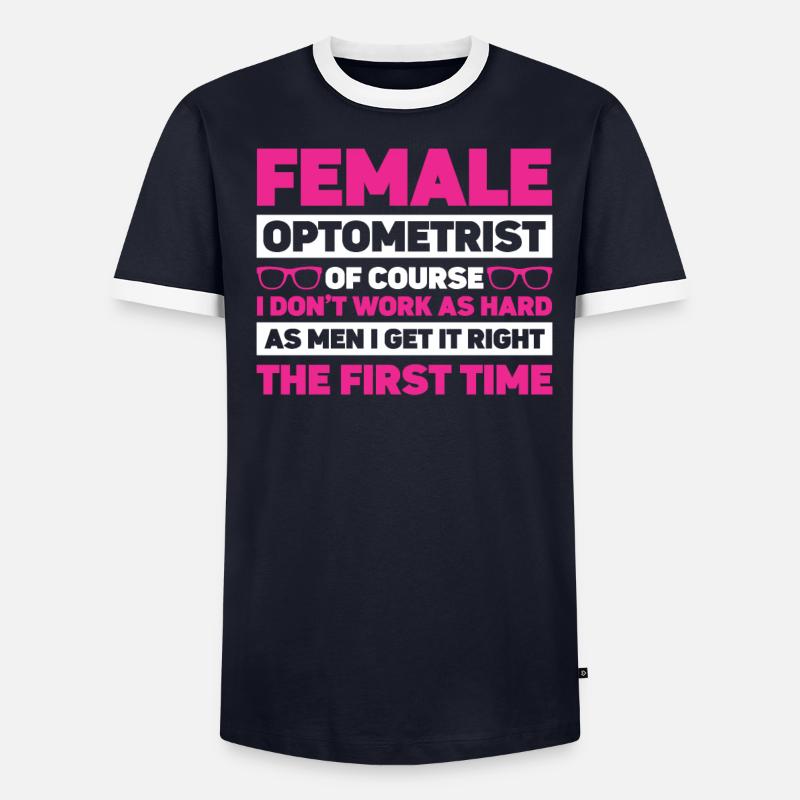 Opticien Gift Optometry T-shirt contrasté Homme