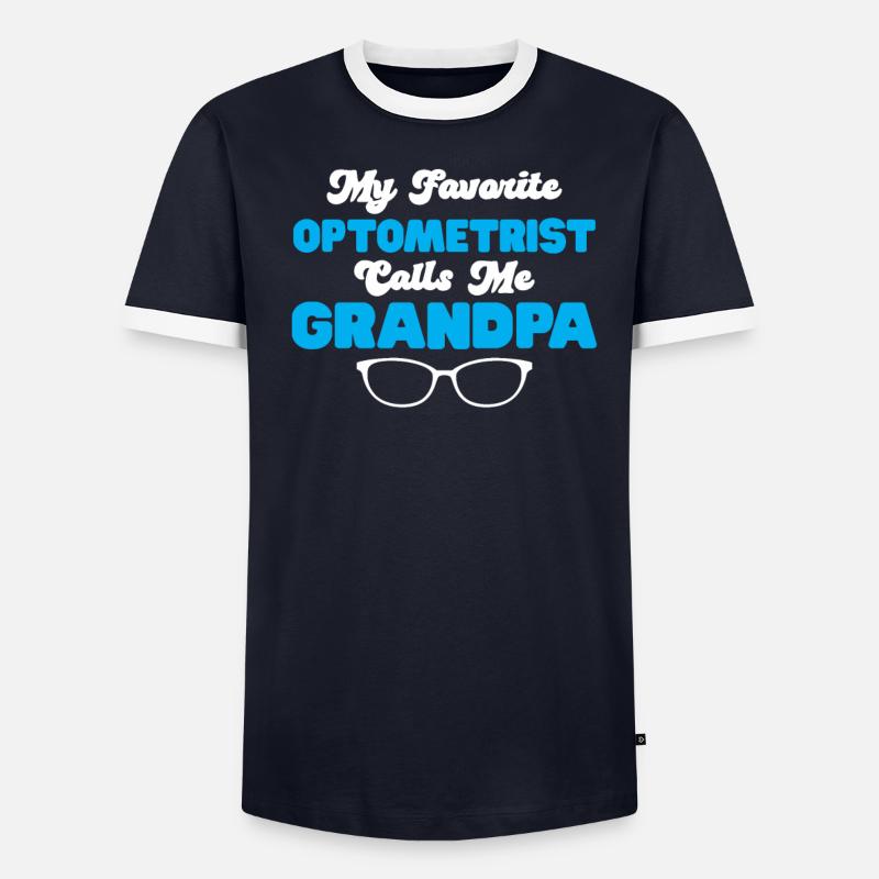 Opticien Gift Optometry T-shirt contrasté Homme