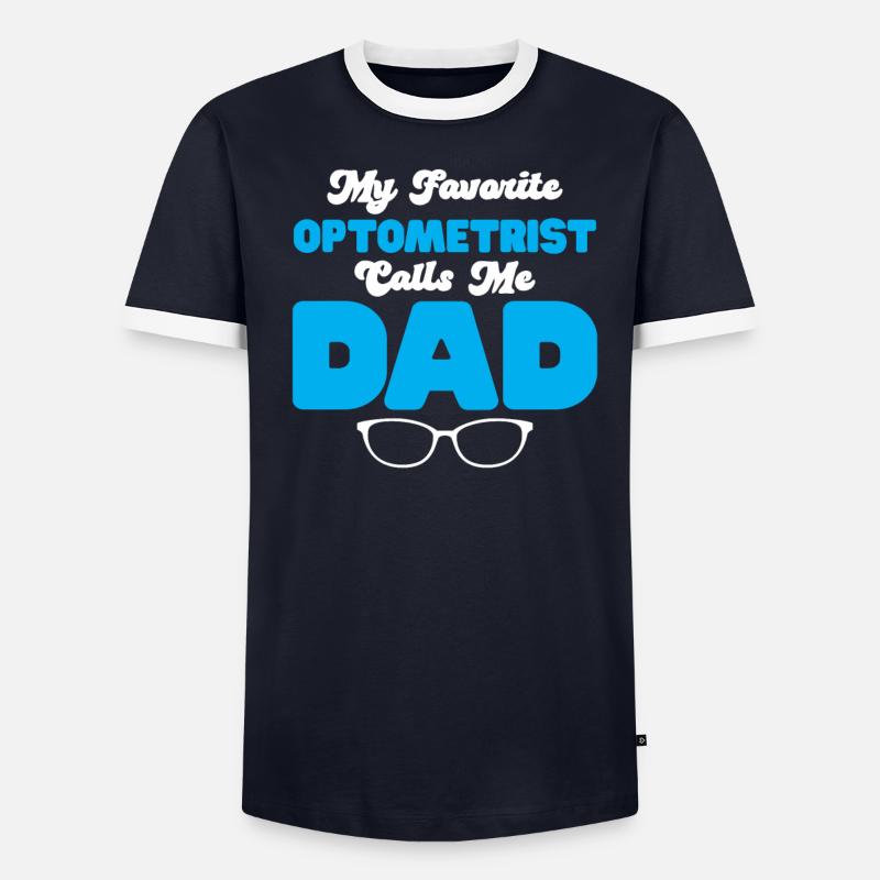 Optician Gift Optometry Men's Ringer Shirt