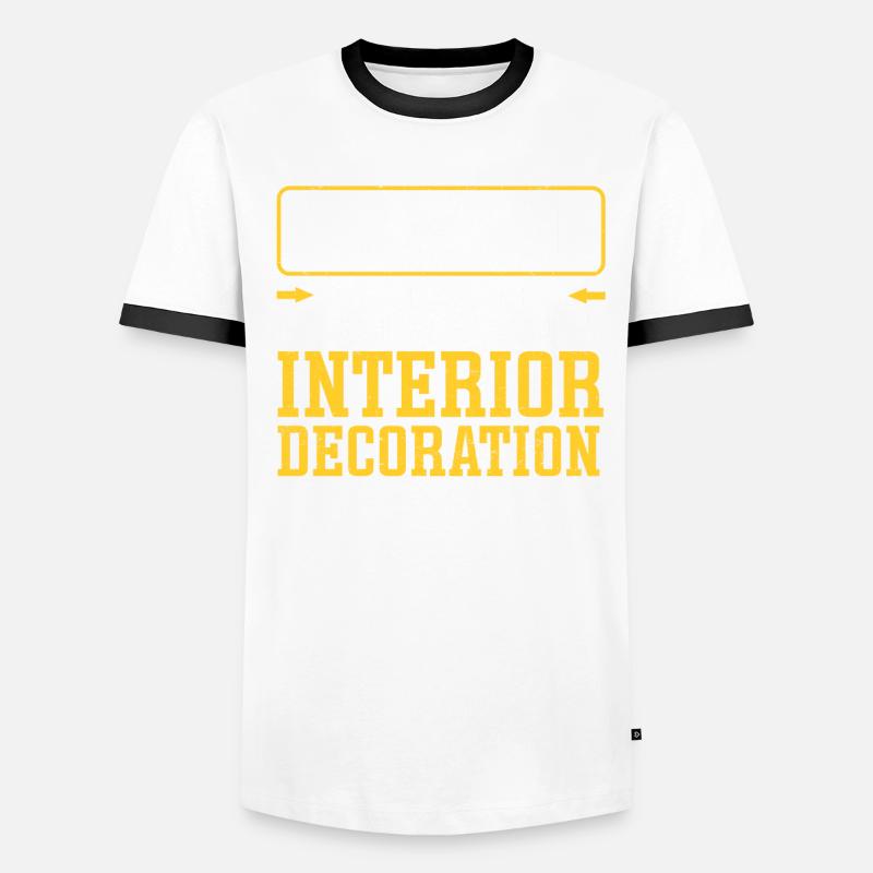 Interior Designer Gift Interior Decoration Designer Men's Ringer Shirt