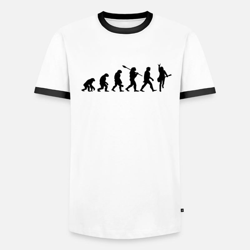 Rock’n’Roll Evolution pour les musiciens T-shirt contrasté Homme