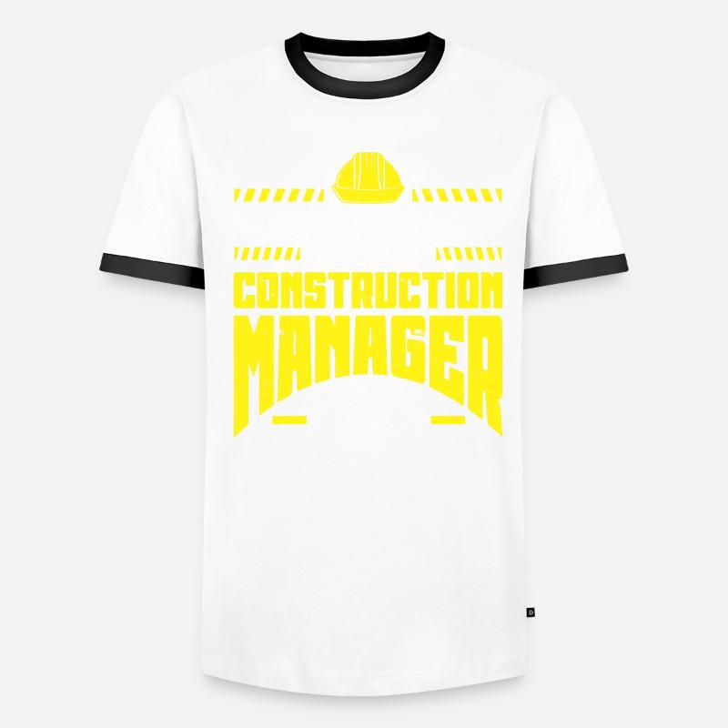Chef de projet de construction T-shirt contrasté Homme