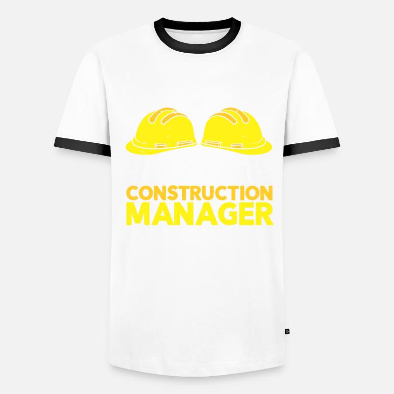 Construction Project Manager Men's Ringer Shirt
