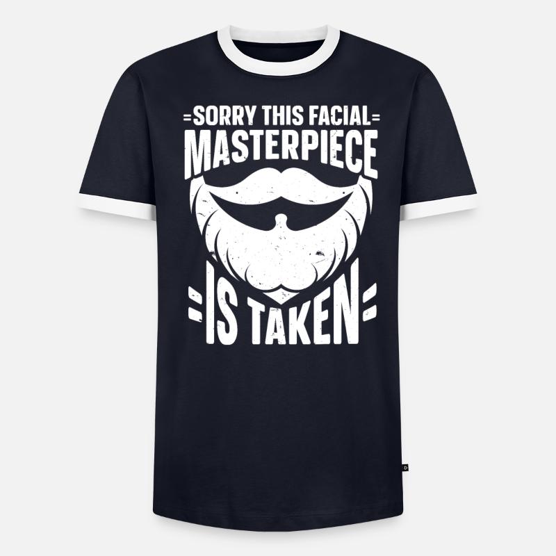 Bart Spruch Bärtiger Vater Ehemann - Männer Kontrast-T-Shirt - undefined