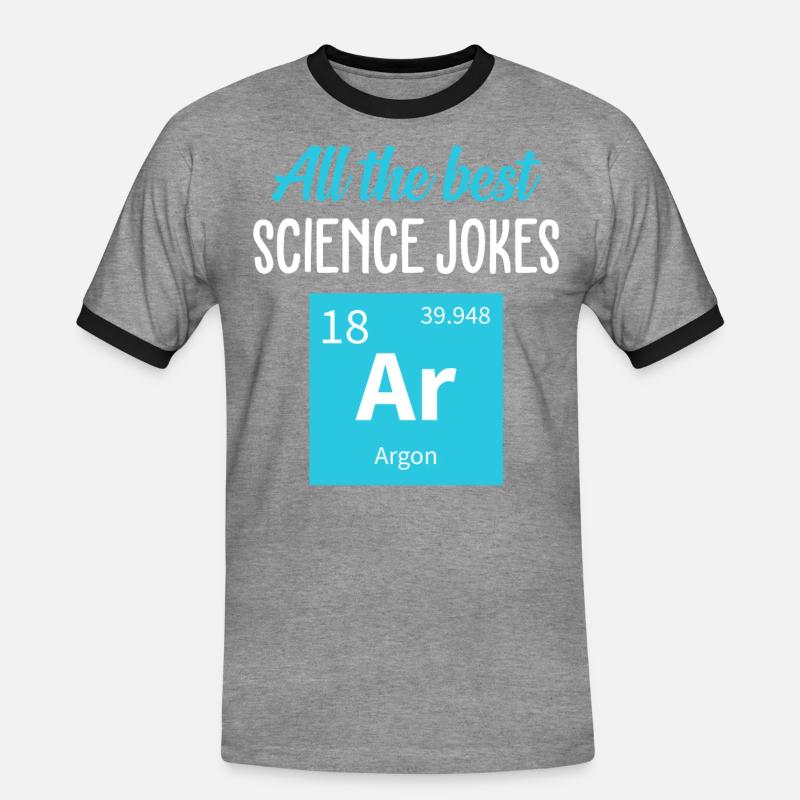 Science nerd physics - Men's Ringer Shirt - heather grey/black