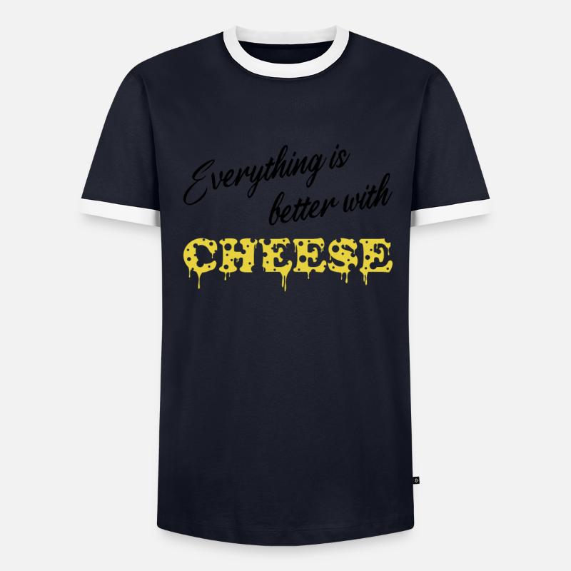 Everything is better with Cheese - Fromage T-shirt contrasté Homme