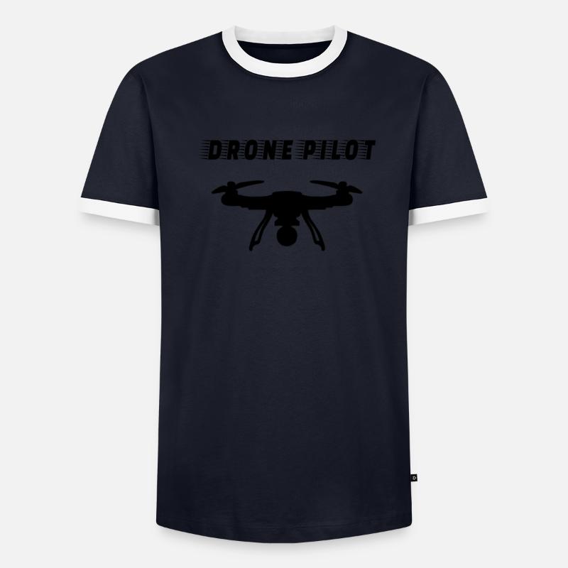 DRONE: Pilote de drone T-shirt contrasté Homme