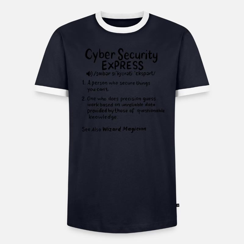 CYBER SECURITY: Cyber Security Definition Männer Kontrast-T-Shirt
