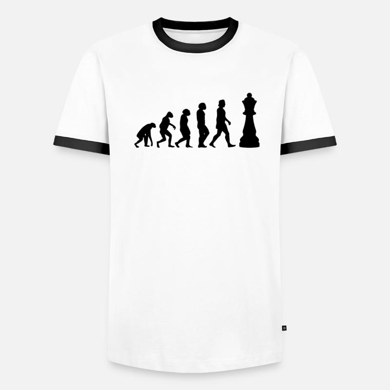 ÉCHECS JEU D’ÉCHECS Chess Evolution T-shirt contrasté Homme