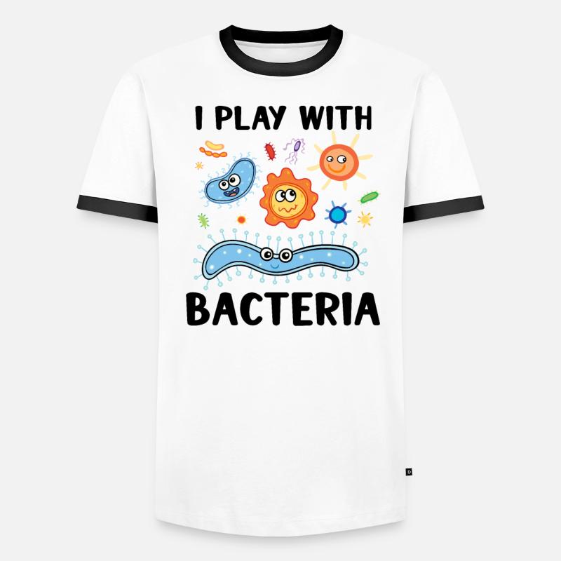 Microbiologiste Microbiology Lab Staph Gift Idea T-shirt contrasté Homme