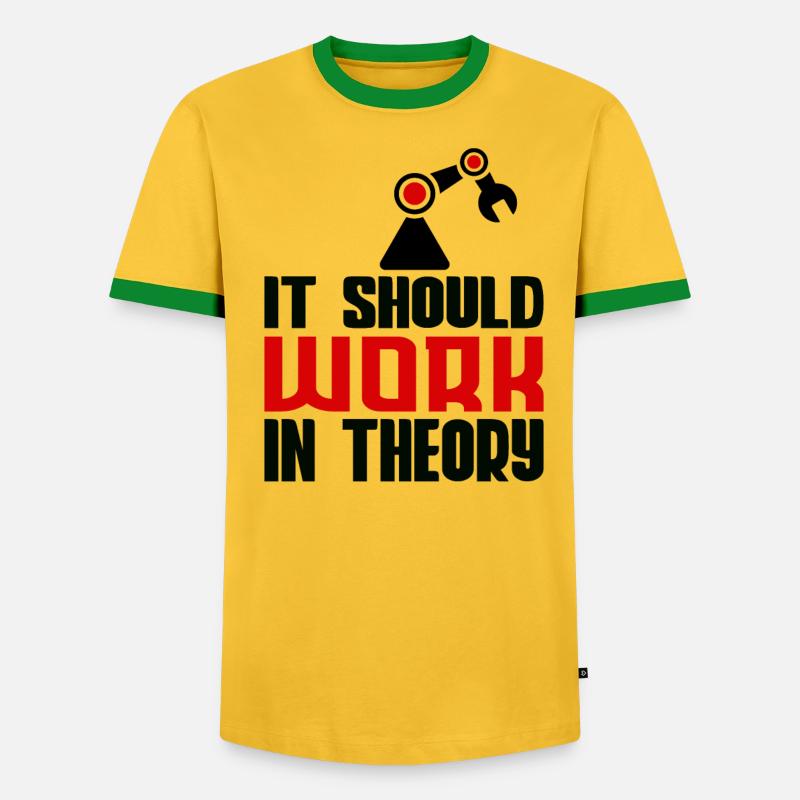 Robotics Machine Learning Robotics Engineering - T-shirt contrasté Homme - undefined
