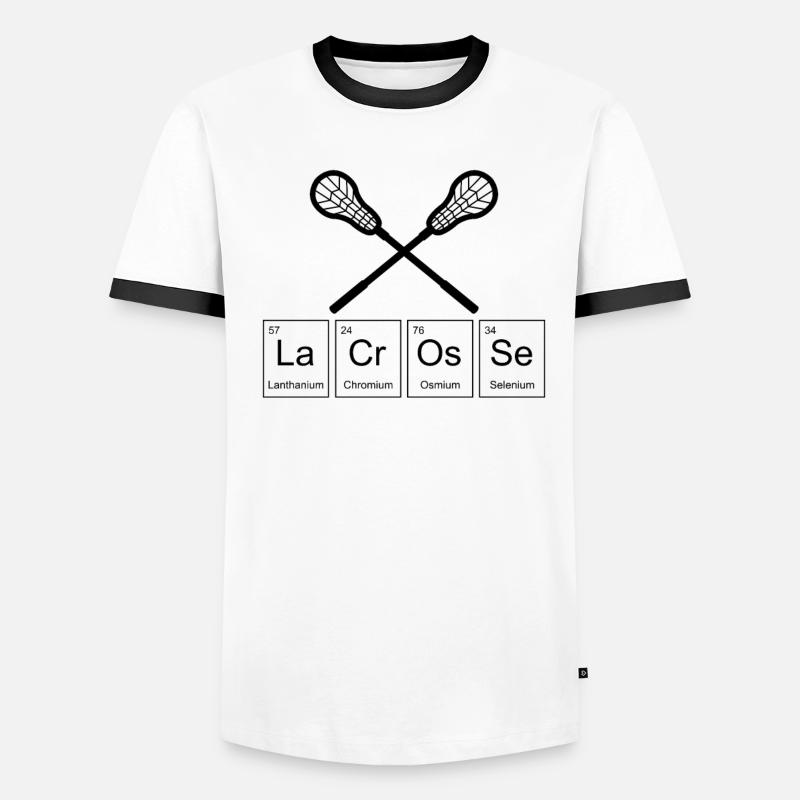 Lacrosse Player Lacrosse Coach Lacrosse Evolution Männer Kontrast-T-Shirt