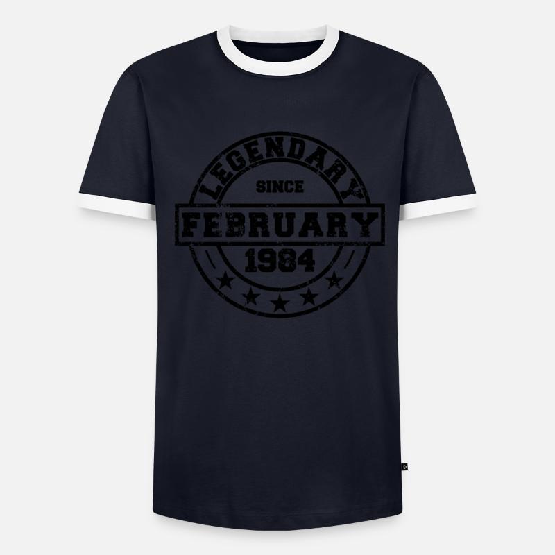 Legendary since February 1984 - Geburtstag Männer Kontrast-T-Shirt