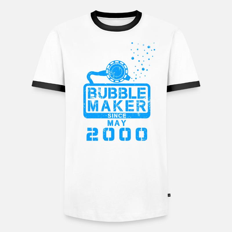 Diver Birthday Bubblemaker since May 2000 Men's Ringer Shirt